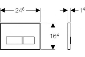 Кнопка смыва Geberit Sigma 50 115.788.00.1 без вкладыша - 2