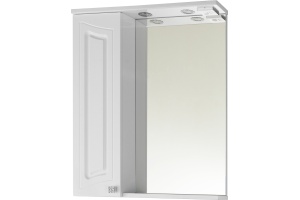 Зеркало-шкаф Vod-Ok Адам 65 L, белый