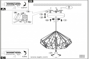 Подвесной светильник Eglo ПРОМО Carlton 49935 - 2