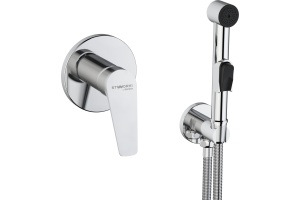 Гигиенический душ STWORKI by Damixa Дублин HFDB75100 со смесителем, С ВНУТРЕННЕЙ ЧАСТЬЮ, хром, встраиваемый, настенный, латунь