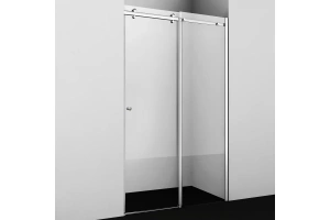 Душевая дверь в нишу Wasserkraft Vils110х200 R профиль хром секло прозрачное