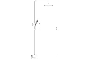 Душевая стойка Ravak DS 090.00 - 2