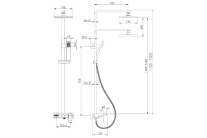 Душевая стойка Lemark Contest (LM5862CW) - 2