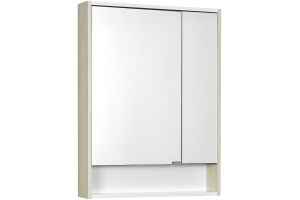 Зеркало-шкаф Aquaton Рико 65 белый-светлое дерево