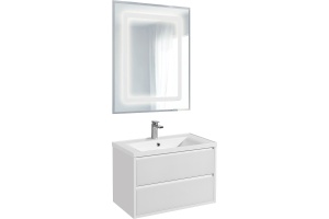 Комлпект мебели Aquaton Римини 80 белый