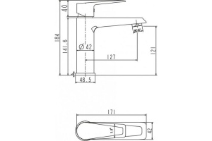 Смеситель для кухни BelBagno хром (SAL-LAM-CRM) - 2