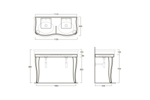 Консоль Simas Lante 120 см (LAM120) - 3