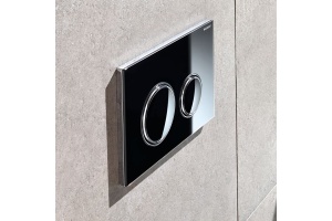 Кнопка смыва Geberit Sigma 21 стекло чёрное (115.884.SJ.1) - 2