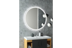 Зеркало с подсветкой ART&MAX Napoli AM-Nap-800-DS-F-White