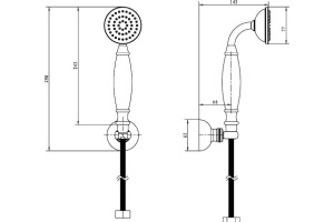Душевой гарнитур Boheme Brillante 409 - 2