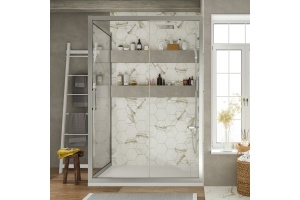 Душевой уголок STWORKI Эстерсунд DE019R90160200 160x90 см профиль хром матовый