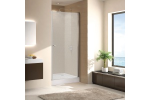 Душевая дверь в нишу Cezares ECO-O-B-1-85-P-Cr стекло punto