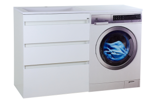 Тумба под стиральную машину Misty Фостер 70 белая глянцевая - 3