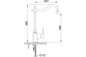 Смеситель Zorg Sanitary ZR 353 YF для кухонной мойки - 2