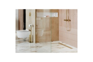 Душевой лоток Excellent Stilio 90 решетка декоративная золото - 2