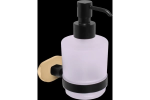 Дозатор для жидкого мыла Rav Slezak Yukon черный - золото