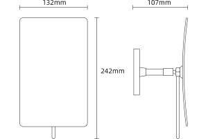 Косметическое зеркало Boheme 507-G настольное - 2