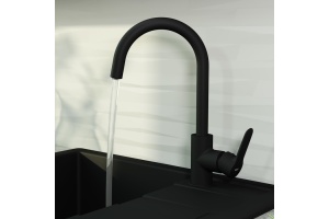 Смеситель IDDIS Cuba для кухонной мойки, черный CUBBLFJi05 - 3