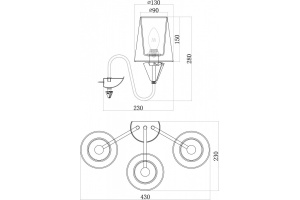 Бра Maytoni Florero MOD078WL-03CH - 2