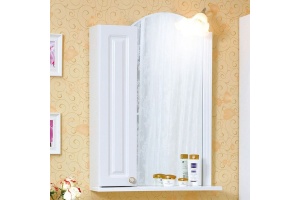 Зеркало-шкаф Бриклаер Анна 60 L, белый