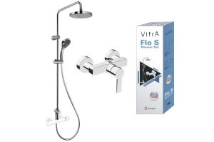 Сет с душевой стойкой System Rain и Flo S