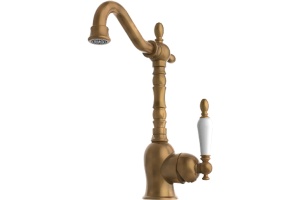 Смеситель для раковины GPD Retro золото матовый