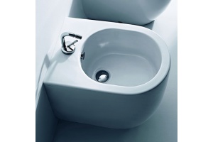 Kerasan Flo биде приставное 52см, с 1 отв. под смеситель, цвет белый