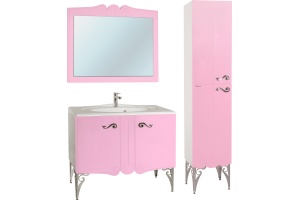 Зеркало Bellezza Эстель 100 розовое - 2