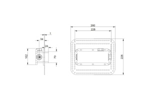 Скрытая часть для смесителя Villeroy&Boch VI-Box синяя - 2