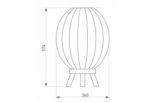 Уличный светодиодный светильник Arlight LGD-Pearl-Boll-H574-12W Warm3000 030005 - 2