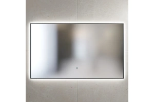 Зеркало Sanvit Панорама 120 с подсветкой черный