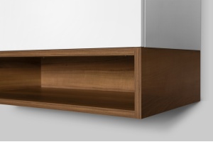 M90OHX0750NF GEM, Open-space для базы, подвесной, 75 см, цвет: орех, текстурированный - 2