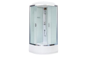 Душевая кабина Royal Bath 90x90 профиль хром стекло матовое