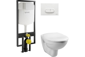 Комплект VitrA Normus 9773B003-7201 кнопка белая