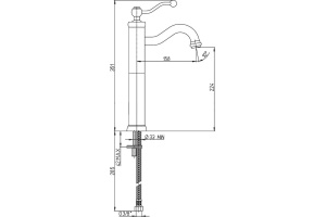 Смеситель для раковины Paini Duomo 88F3211LLSSR - 2