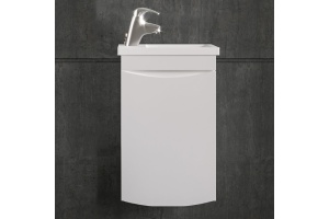 Тумба с раковиной Бриклаер Вега 40 белая