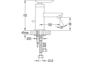 Смеситель Cezares Siesta F LS 01 W0 для раковины - 2