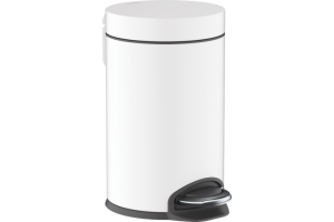 Корзина для мусора AddStoris Hansgrohe 41775700, матовый белый