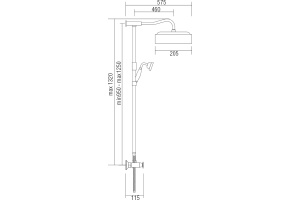 Душевая стойка Veragio Agatha VR.AGA-9940.BR бронза - 3