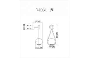 Бра Moderli Bestia V4031-1W - 2