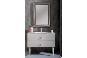 Тумба под раковину Armadi Art Vallessi Avangarde Piazza 100 белый - хром - 2