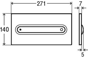 Кнопка смыва Viega Visign for Style 11 белая 597108 - 3