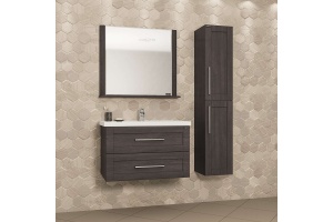 Зеркало с полкой Санта Венера 80 темное дерево - 2