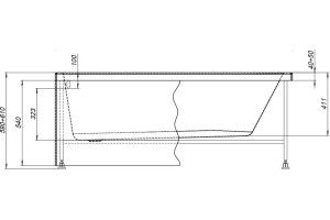 Каркас сварной для ванны 150 LIGHT (242147) - 2