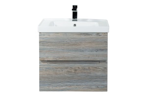 TECHNO База под раковину подвесная с двумя выкатными ящиками, Сосна AM-Techno-600-2C-SO-LW635 - 2