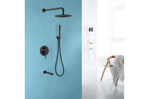 Душевая система Abber Emotion черная, матовая (AF8817B) - 2