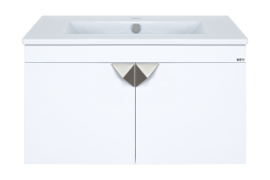 Тумба с раковиной Misty Сахара 75 белый