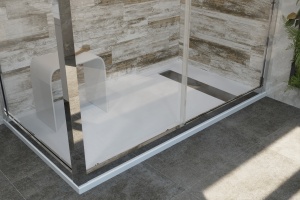 Поддон для душа STWORKI Эстерсунд 160x90 белый камень, с сифоном - 2