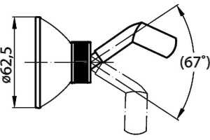 Держатель ручного душа Cezares Articoli Vari бронза - 3