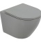 Унитаз подвесной BelBagno Colorato с крышкой, серый матовый (BB062CHR-GR) - 0